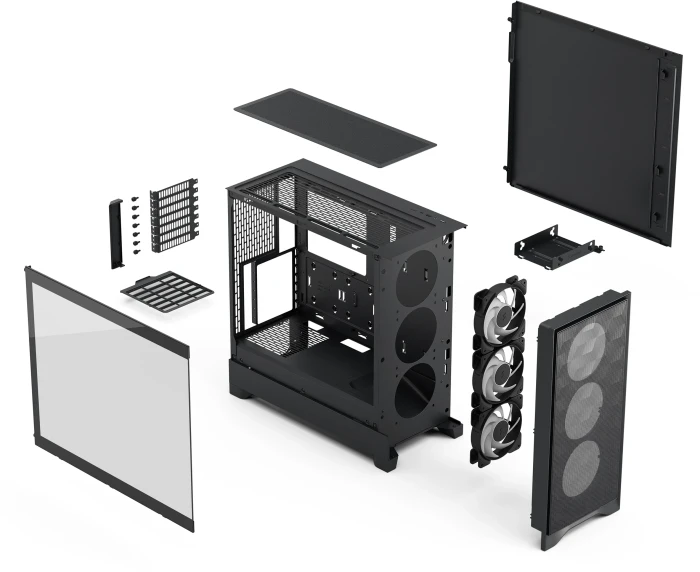 FRACTAL Pop 2 Air Black TG RGB