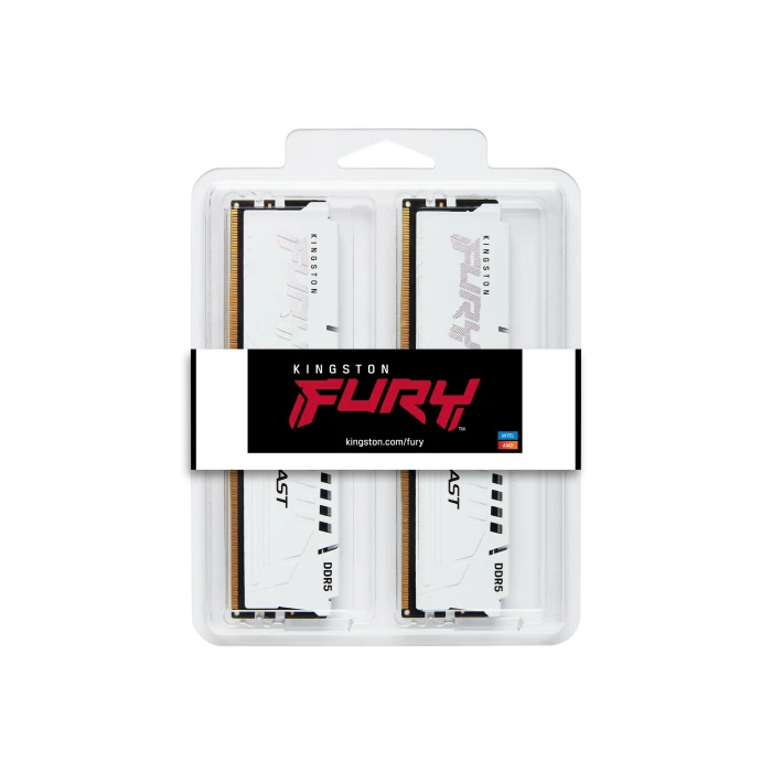 Kingston FURY Beast White 32GB (2x16GB) DDR5 5200MHz CL36