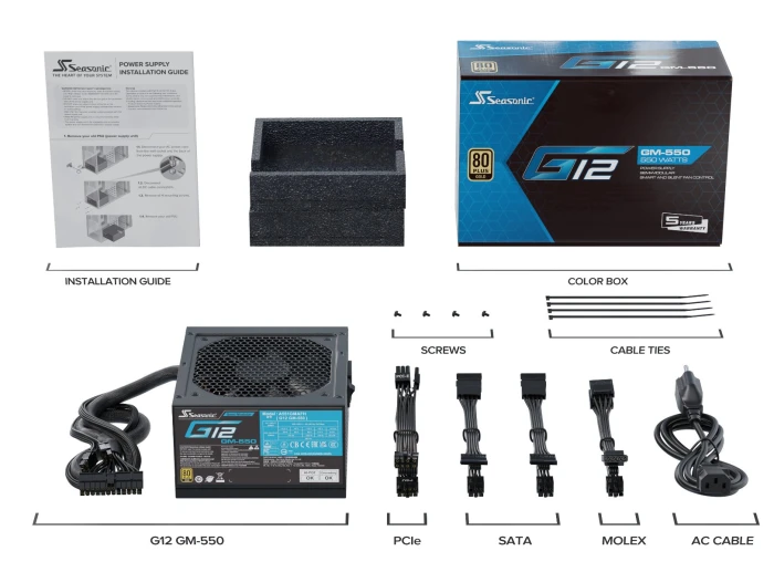 Seasonic G12 GM-550 Gold 550W