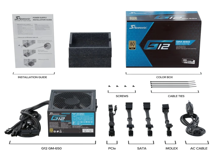 Seasonic G12 GM-650 Gold 650W
