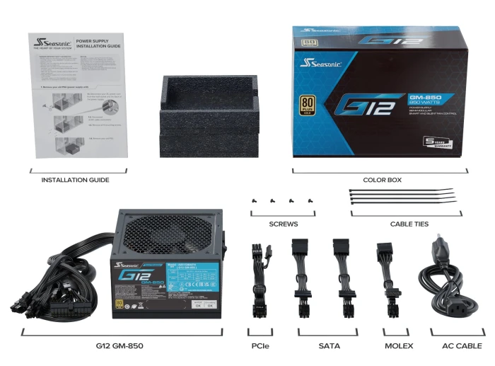Seasonic G12 GM-850 Gold 850W