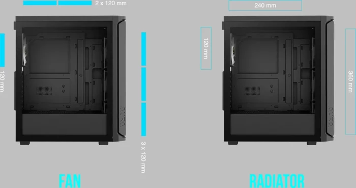 Gamdias AURA GC11 ARGB - Black