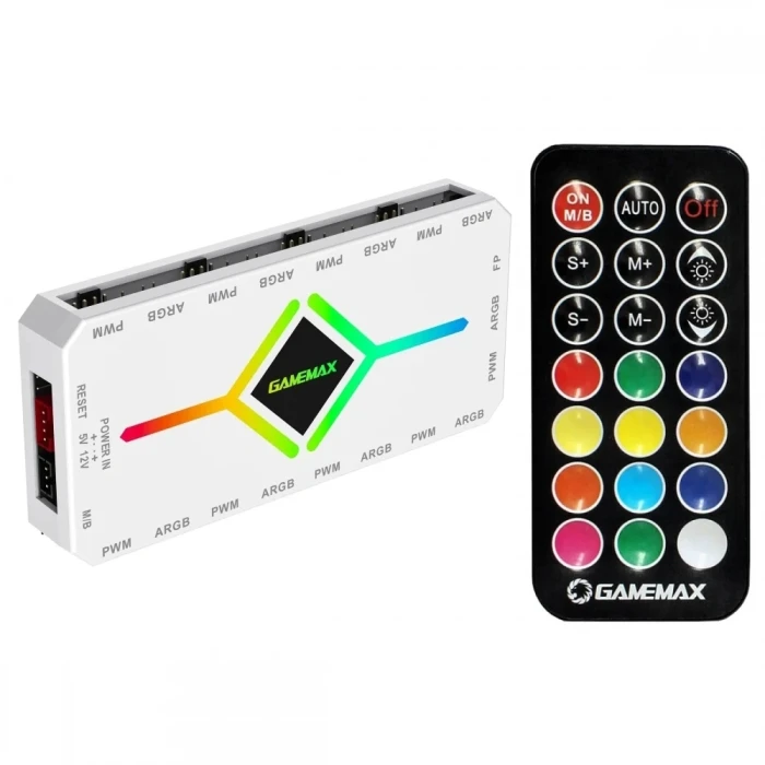 Gamemax 9 Fan PWM + ARGB Hub - V4.0