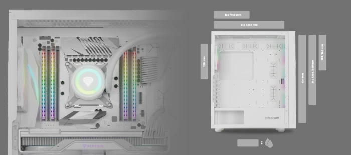 Genesis DIAXID 605 RGB White