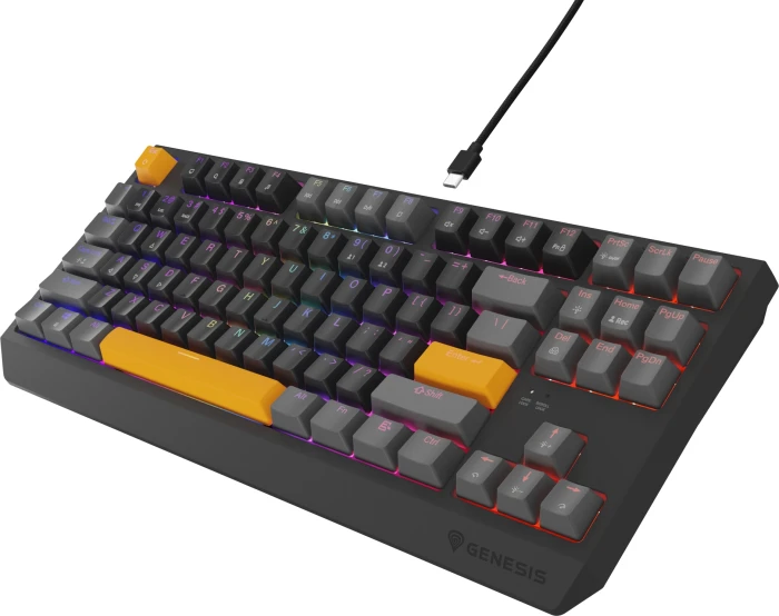 Genesis Thor 230 TKL Anchor Gray Positive Red Switch