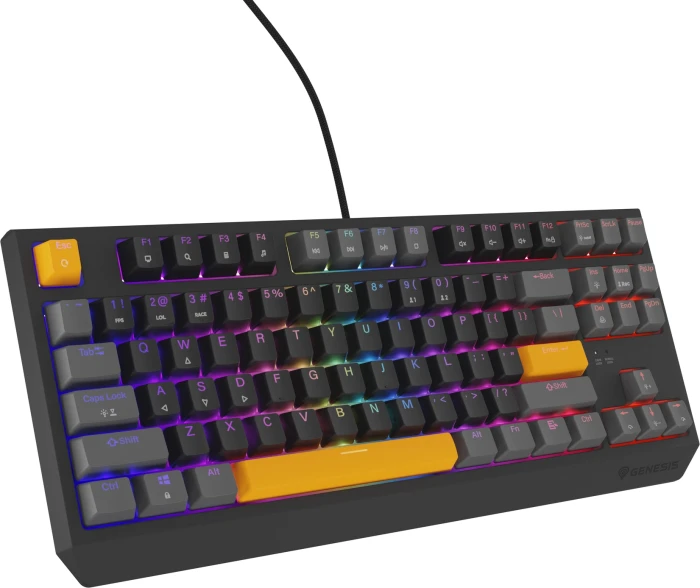 Genesis Thor 230 TKL Anchor Gray Positive Red Switch