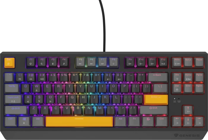 Genesis Thor 230 TKL Anchor Gray Positive Red Switch
