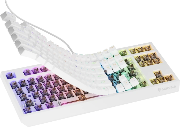 Genesis Thor 230 TKL White Brown Switch