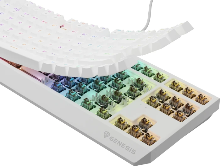 Genesis Thor 230 TKL White Brown Switch