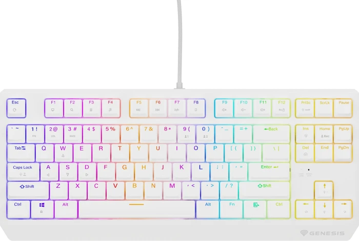 Genesis Thor 230 TKL White Red Switch