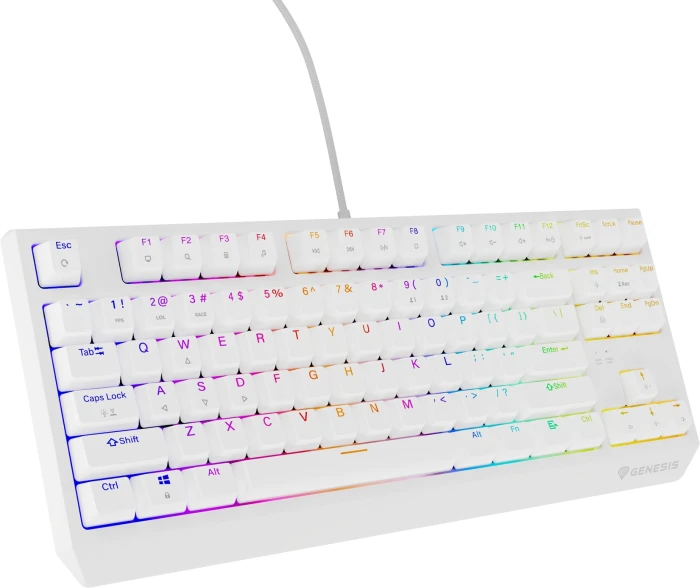 Genesis Thor 230 TKL White Red Switch
