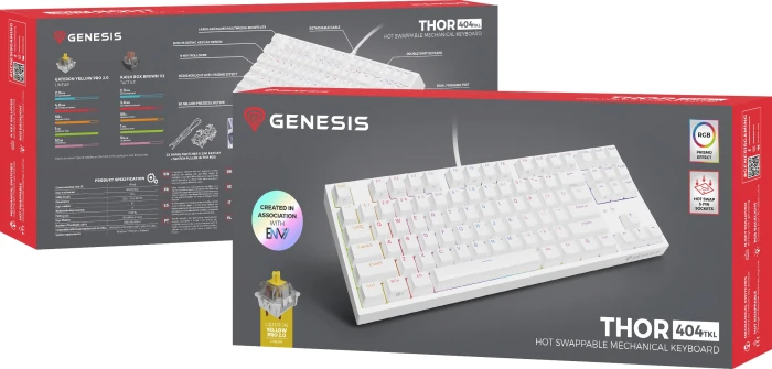 Genesis Thor 404 TKL White Gateron