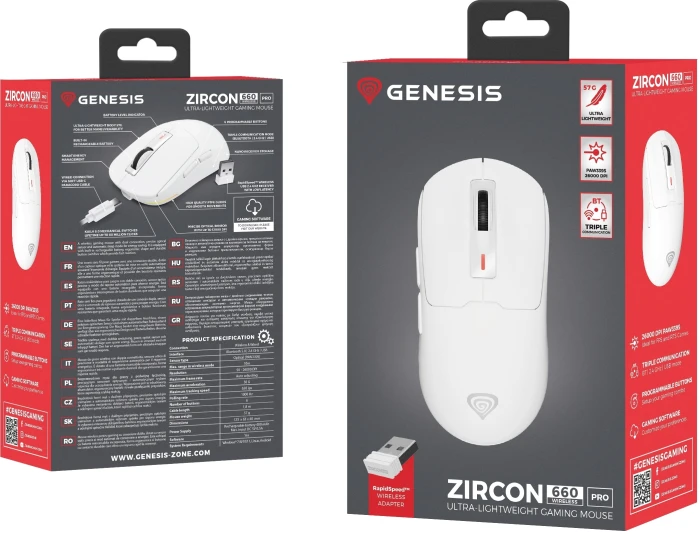 Genesis Zircon 660 Pro Wireless - White
