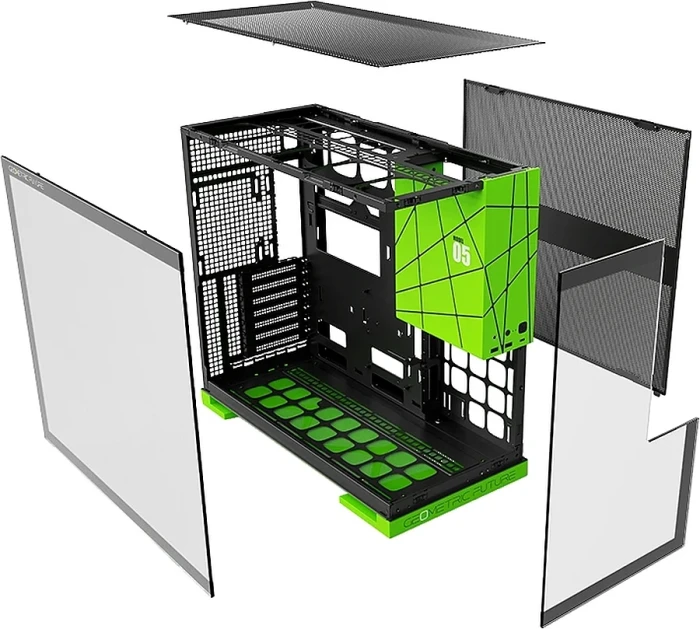 Geometric Future Model 5 Green