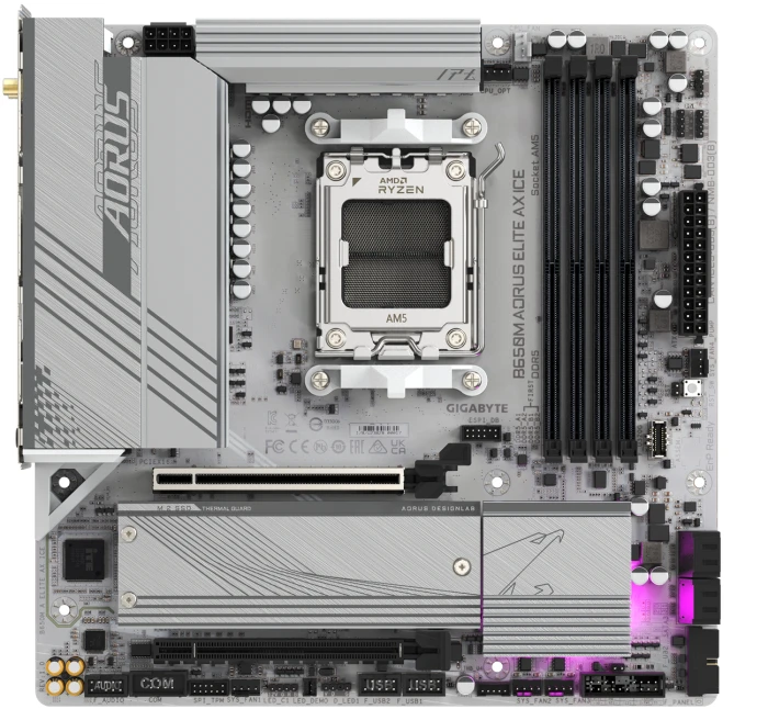 GIGABYTE B650М AORUS ELITE AX ICE