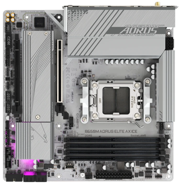 GIGABYTE B650М AORUS ELITE AX ICE