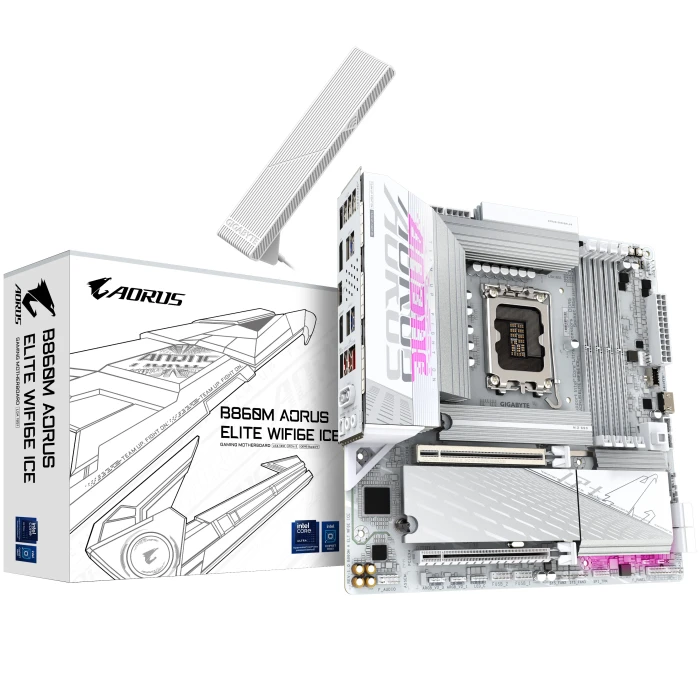 GIGABYTE B860M AORUS ELITE WIFI6E ICE