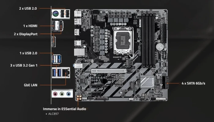GIGABYTE B860M D3W