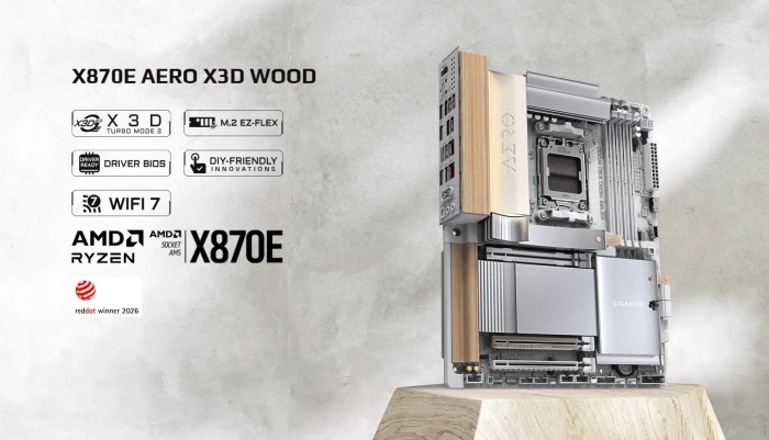 GIGABYTE X870E AERO X3D WOOD