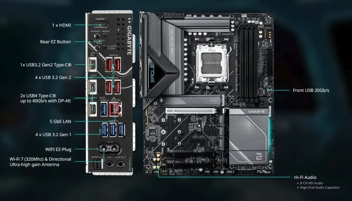 GIGABYTE X870E EAGLE X3D WIFI7