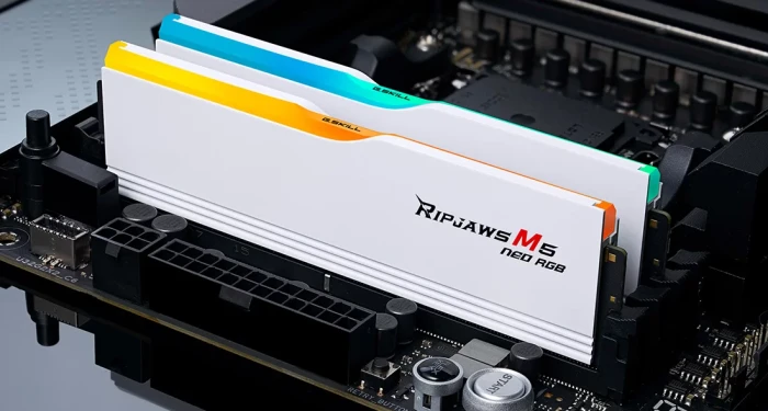 G.SKILL Ripjaws M5 Neo RGB White 32GB (2x16GB) DDR5 6000MT/s CL36