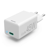 HAMA Бързо мини Gan зарядно 220V, USB-C, PD/Qualcomm®/GaN, 45 W, бял