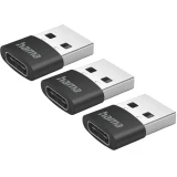 HAMA преходник 3 броя USB 2.0 > Type-C