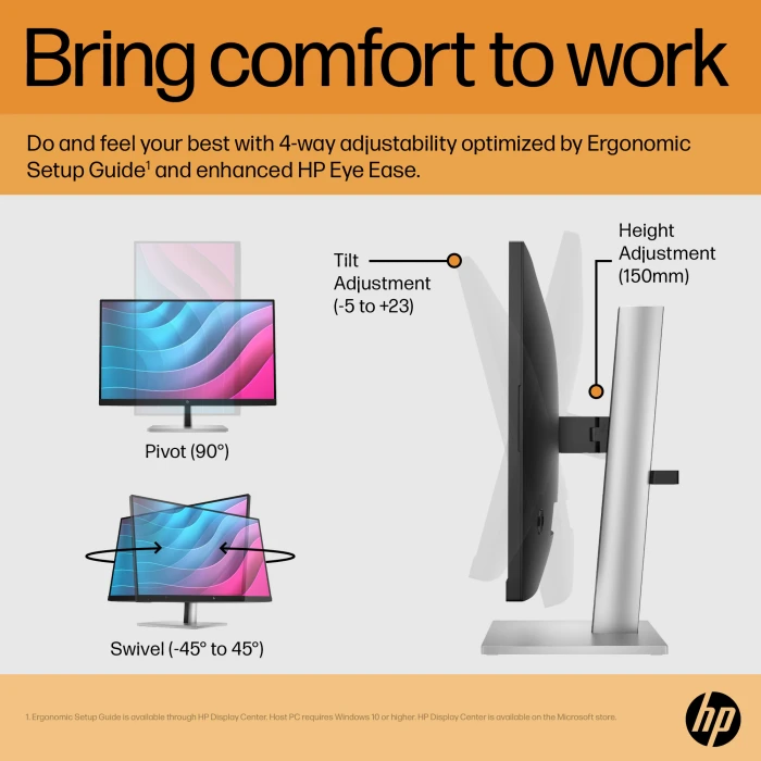 HP E24 G5 23.8" IPS