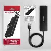 AXAGON HUE-F7A SuperSpeed USB-A FLAT hub