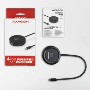 AXAGON HUE-P1C SuperSpeed USB-C ROUND hub