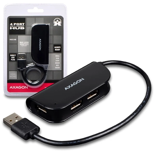 AXAGON HUE-X4B USB 2.0 Hub