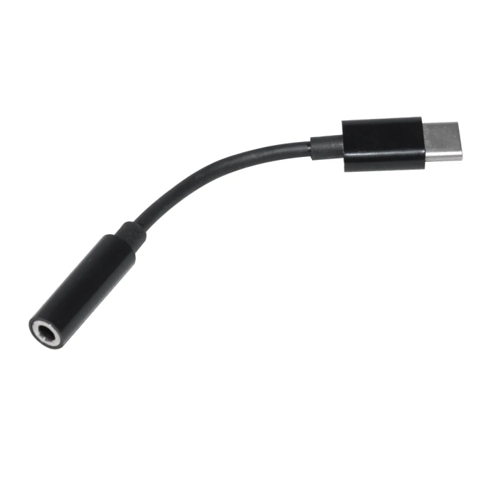 Makki преходник Adapter Type-C M to 3.5mm audio jack 4P F, Black - MAKKI-CBL-C-AUDIO-BK