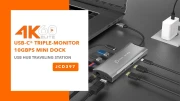 j5create USB-C Triple-Monitor Dock