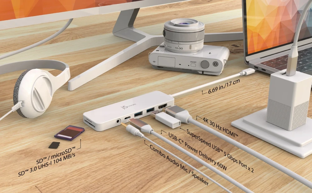 j5create JCD373 USB-C 6in1 HUB