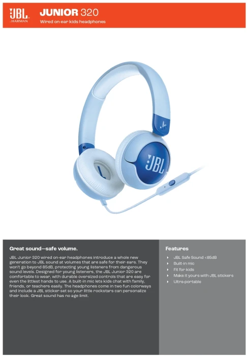 JBL Junior 320 - Blue
