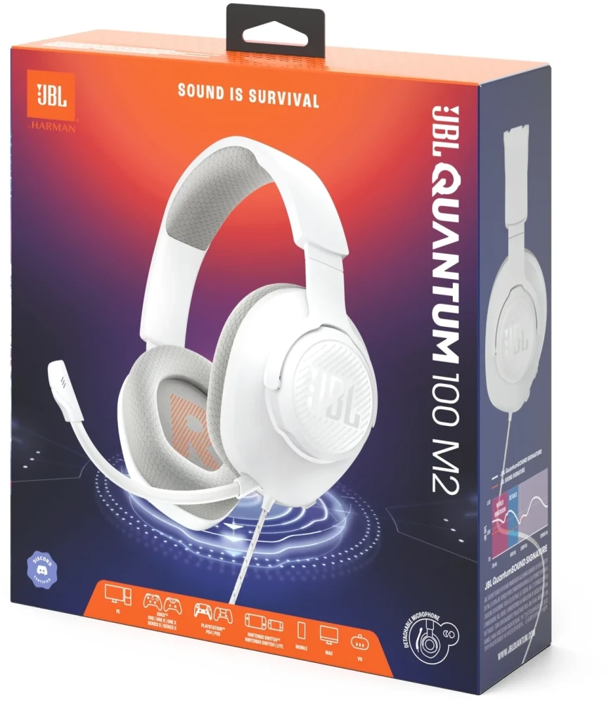 JBL Quantum 100M2 White