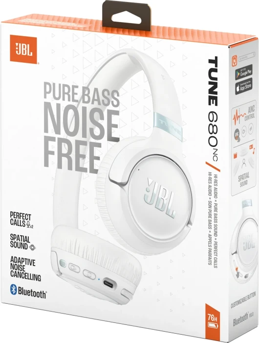 JBL TUNE 680NC Bluetooth - White