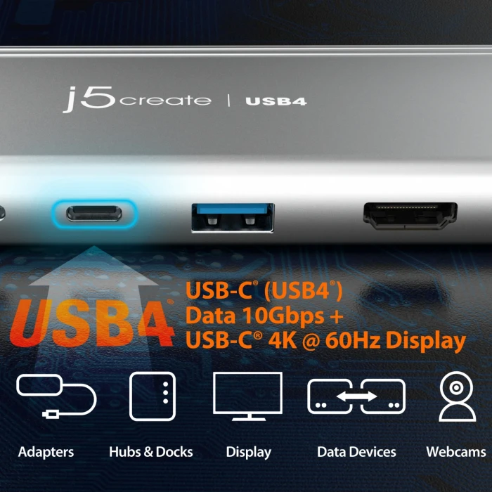 j5create JCD401 USB4 5in1