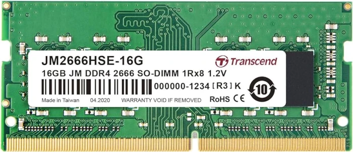 Transcend HSE 16GB DDR4 2666Mhz CL19 SO-DIMM