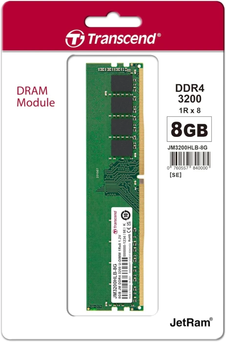 Transcend HLB 8GB DDR4 3200Mhz CL22