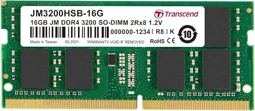 Transcend HSB 16GB DDR4 3200Mhz CL22 SO-DIMM