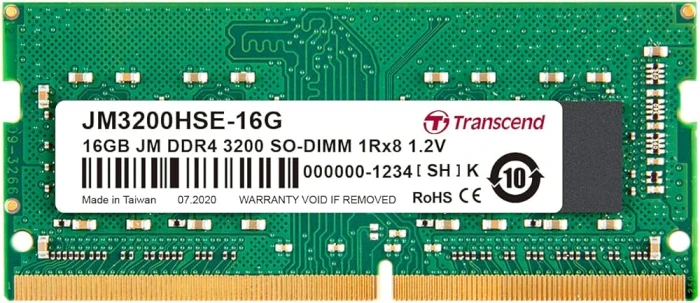 Transcend HSE 16GB DDR4 3200Mhz CL22 SO-DIMM