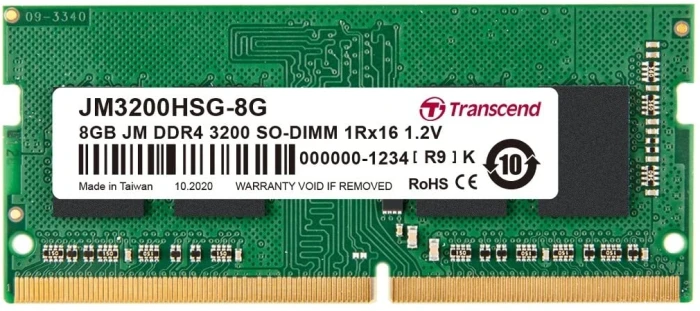 Transcend HSG 8GB DDR4 3200MHz CL22 SO-DIMM