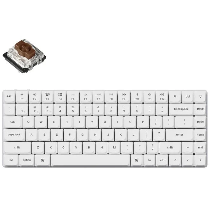 Keychron K3 Pro White QMK/VIA Brown Switch