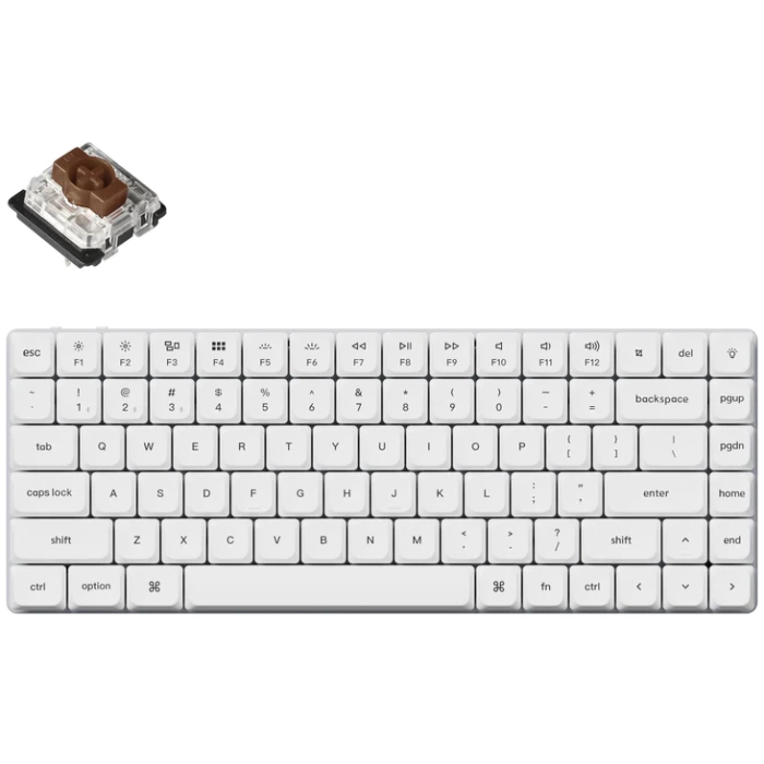 Keychron K3 Pro White QMK/VIA Brown Switch