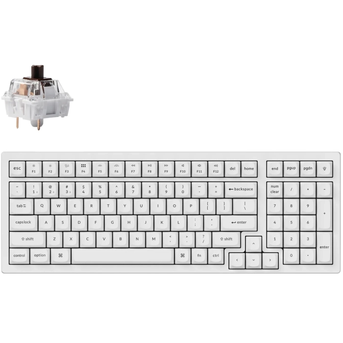 Keychron K4 Pro White Hot-Swapp Brown Switch