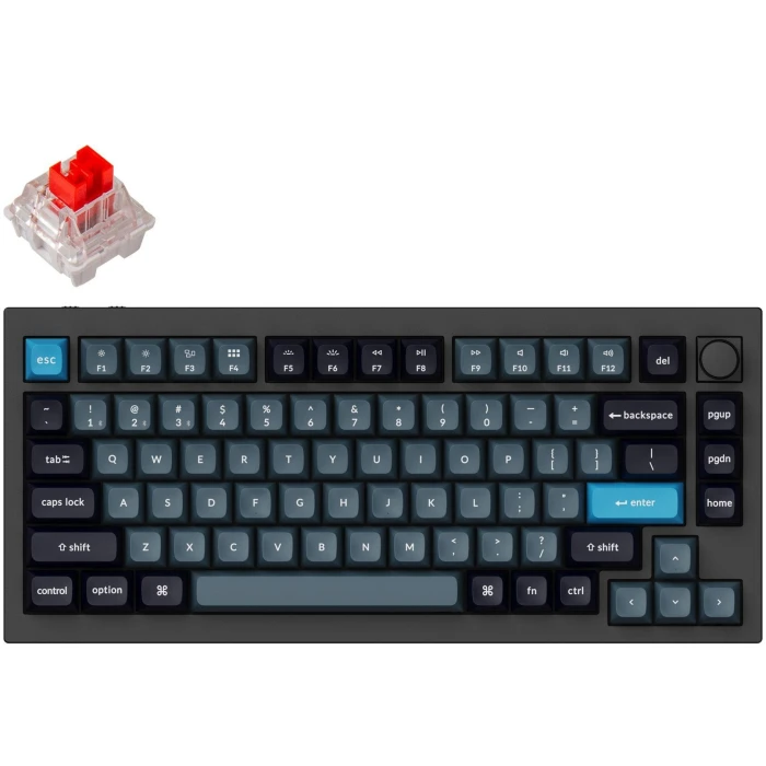 Keychron Q1 Pro Black-Blue QMK Red Switch