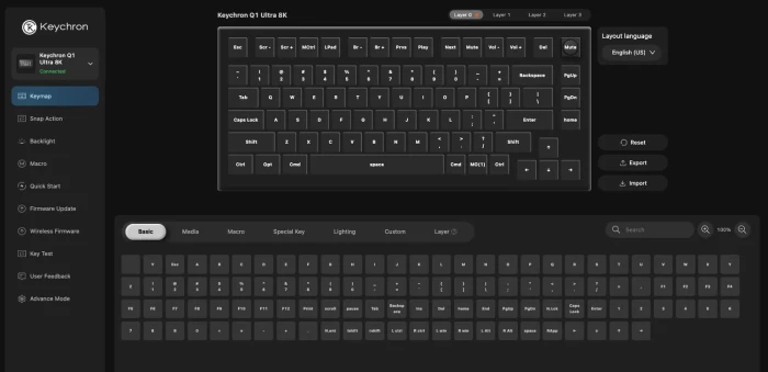 Keychron Q1 Ultra 8K - Red Linear