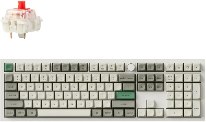 Keychron Q6 Max QMK White Red Switch