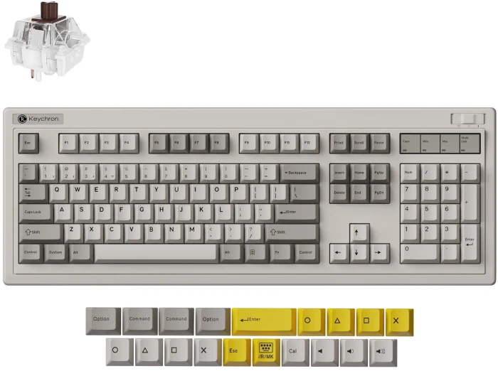 Keychron R6 QMK Retro - Brown Tactile
